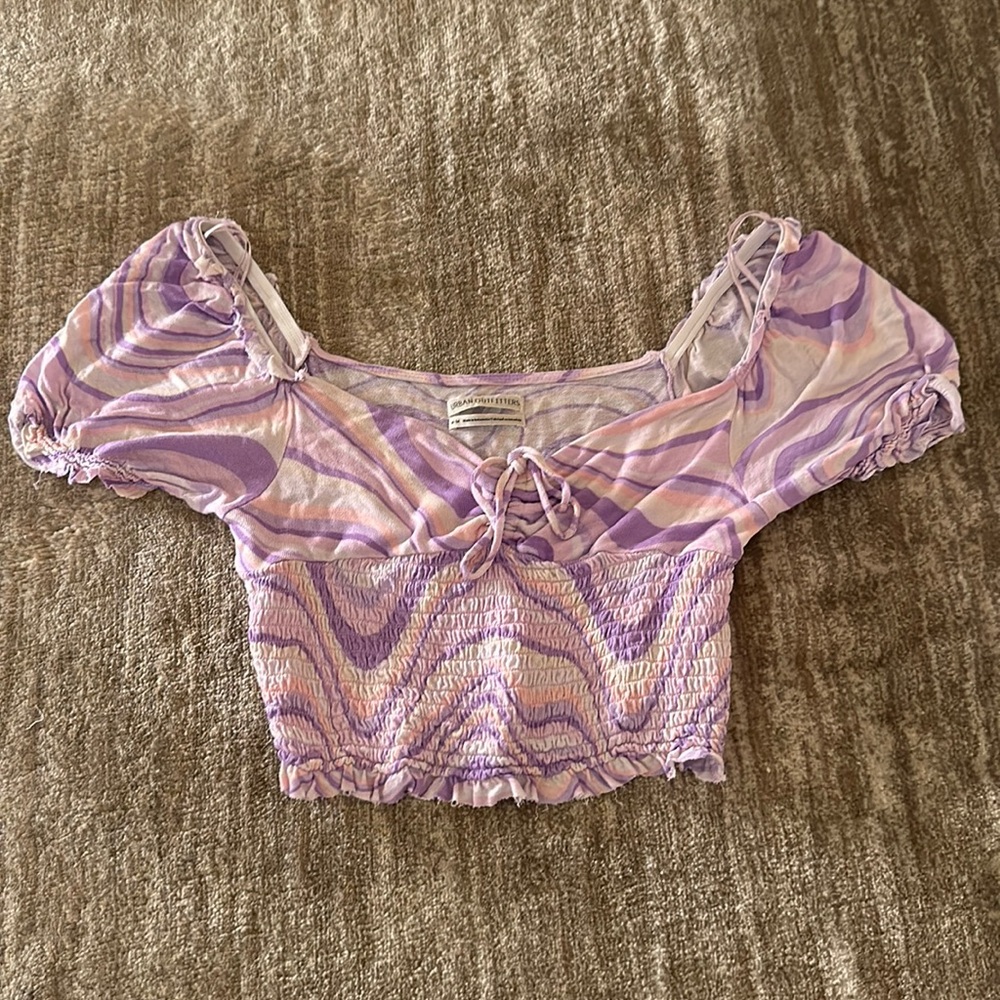 Urban Outfitters purple going out top - medium